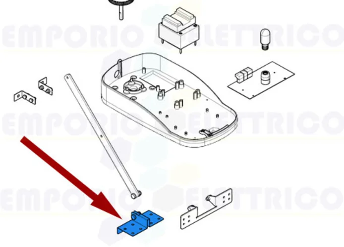 came spare part door fixing brackets ver 119rie043