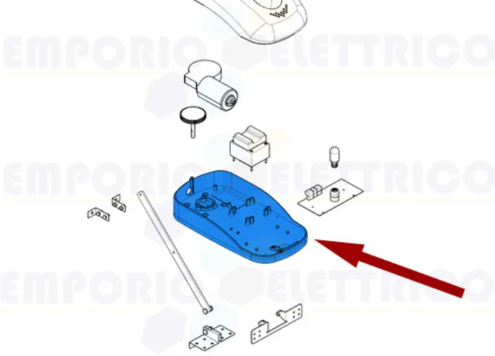 came spare part gearmotor fixing base ver 119rie144