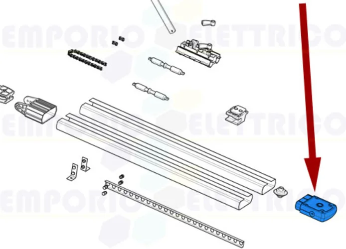 came spare part guide-chain hooking terminal ver 119rie112