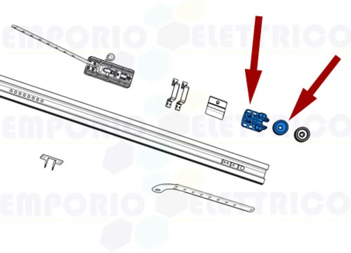 came spare part terminal+belt guide pulley v6000 119rie186