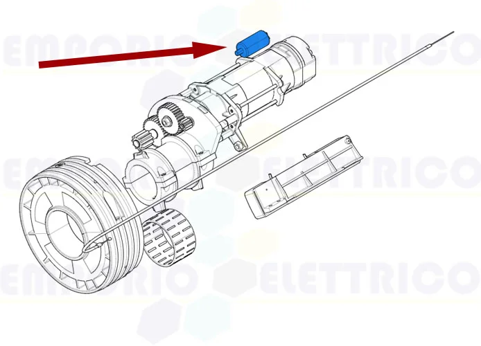 came  spare part 16 mF capacitor with cables and shank 119rir280