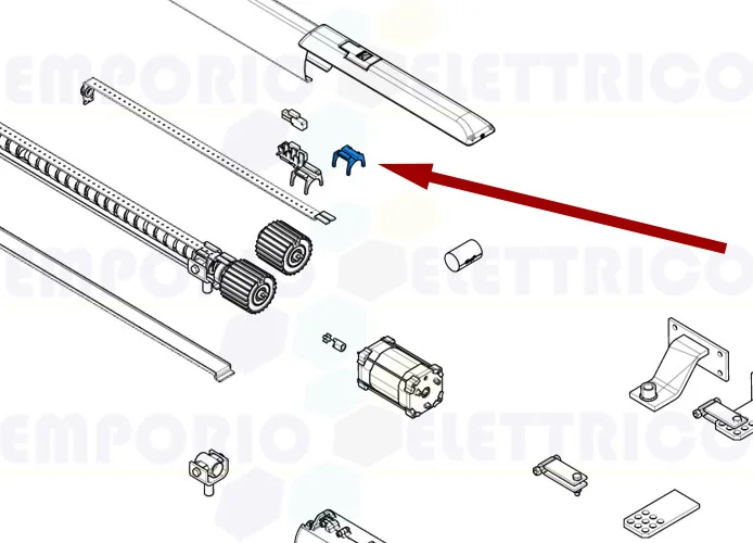 came spare part slider to action microswitches (3 pieces) ati 88001-0244