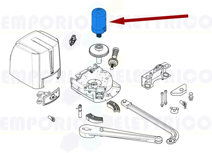 came spare part motor part 24v fast70 119rid485