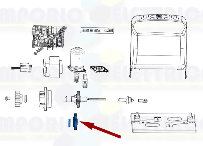 came spare part gearmotor crown group bz 119ribz009