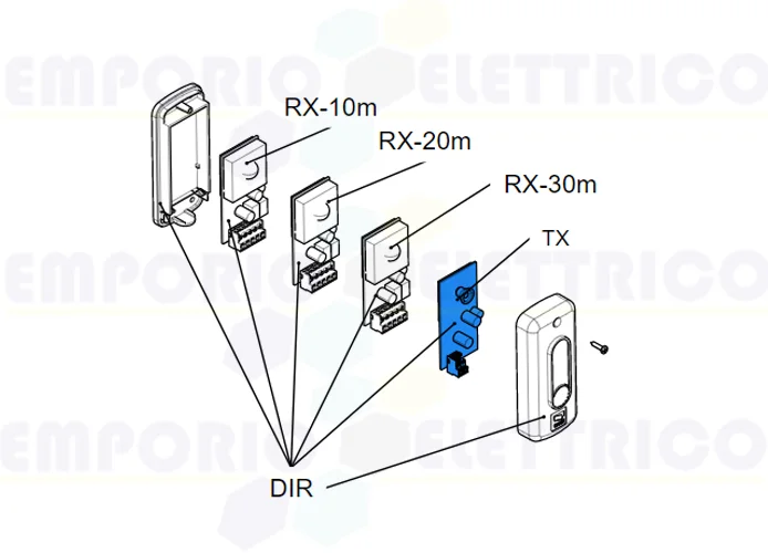 came spare part electronic board tx dir 119rir136