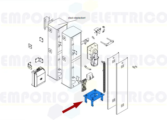 came spare part barrier plate gard 2,5-3,25-3,75-4m 119rig006 