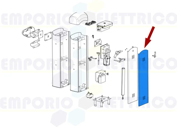 came spare part enclosure door g3000i g4040i 119rig410