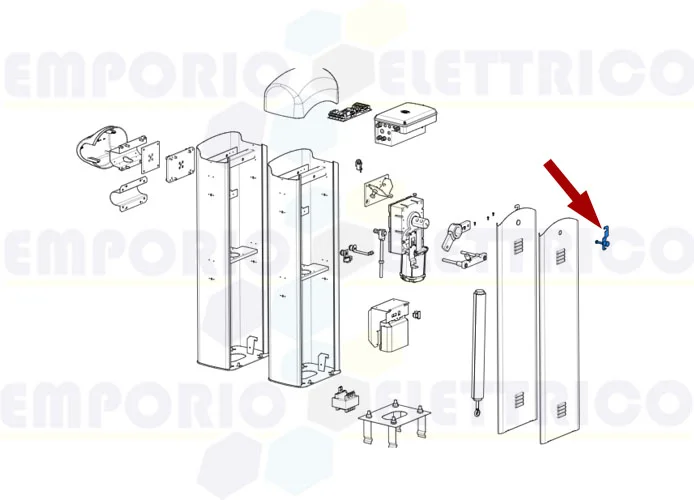 came spare part door lock group g3000 gard4 119rig411