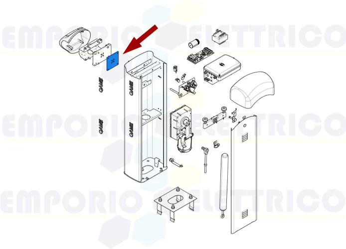 came spare part gearmotor shaft plate gard 4 119rig169