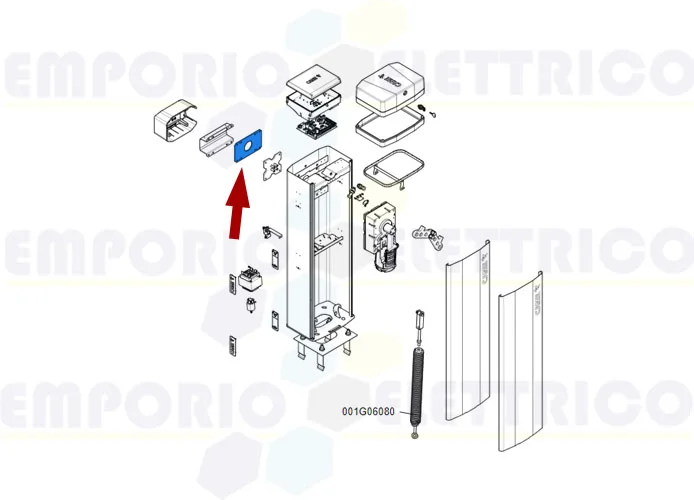 came spare part intermediate plate rod attachment gt4-gx4 88003-0073