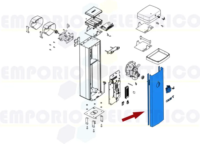 came spare part barrier enclosure door gpx40 88003-0046