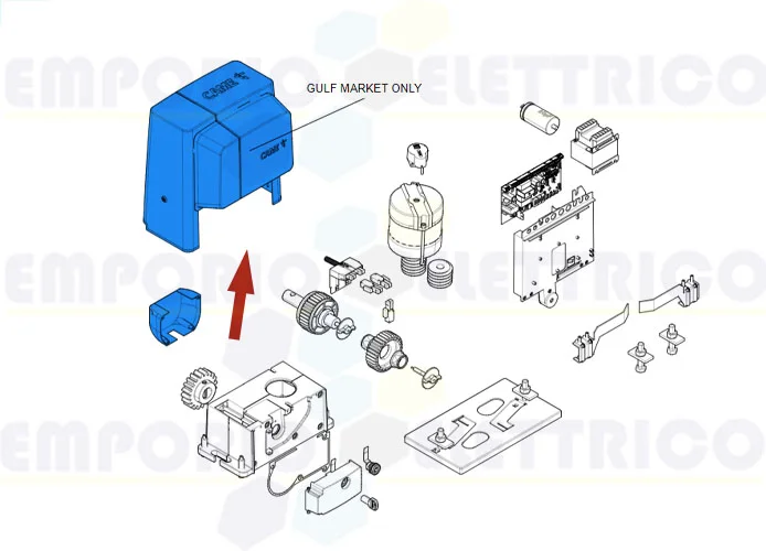 came spare part bx cover group light grey ral 7040 88001-0109