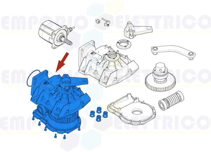 came spare part reduction gear unit frog-a 119ria121