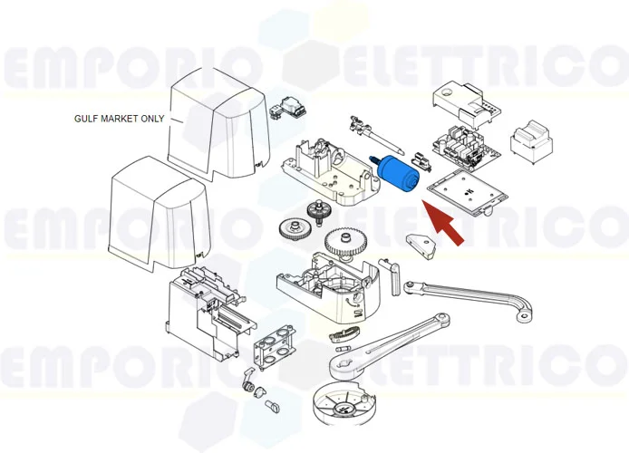 came spare part opb-ftx-ftl motor unit 119rid435