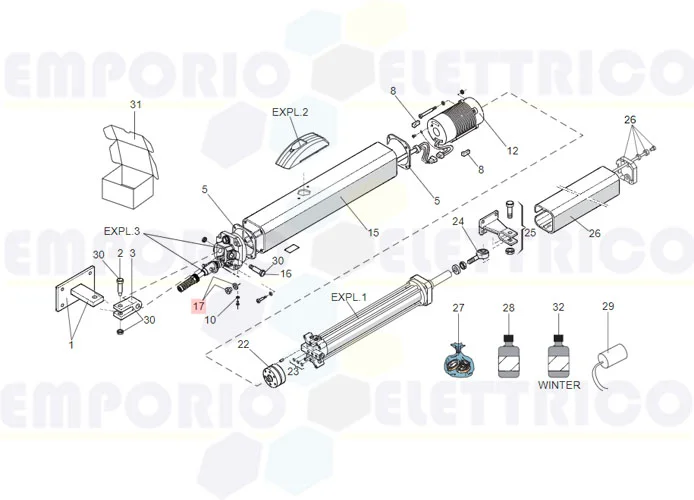 faac ricambio tappo 7110015