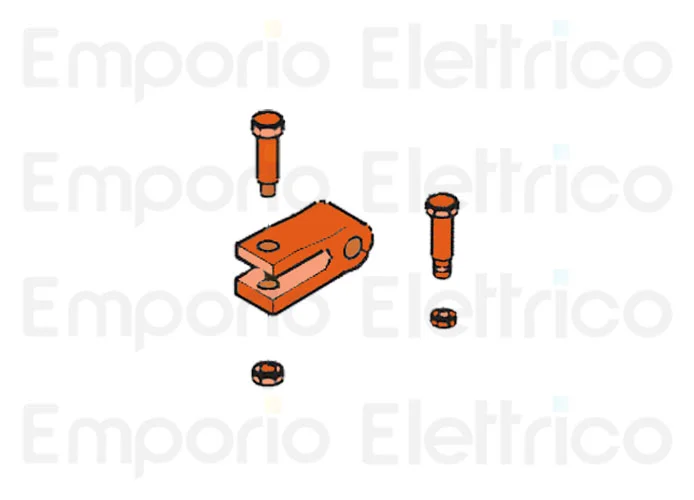 faac ricambio confezione forcella in alluminio 4900645