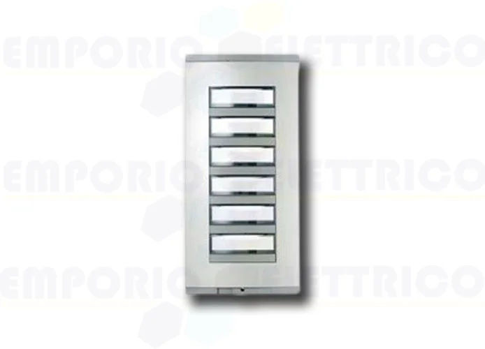 came bpt pulsantiera grigio chiaro 6 pulsanti hep/306 gh 60099300