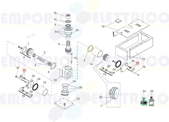 faac ricambio gruppo valvola di spurgo 750/s800 63003308