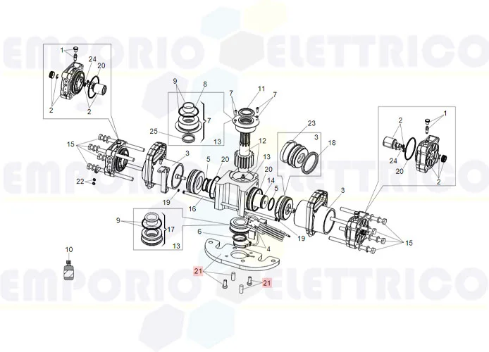 faac ricambio piastra base s800 m10 63003261