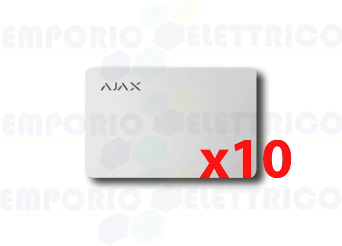 ajax contactless pass white card (10 pieces) 38222