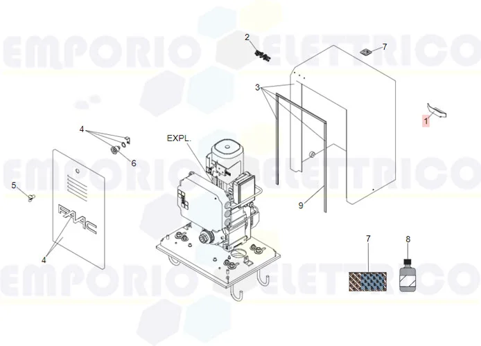 faac ricambio lamierino azion.micro f.c.884 7223415