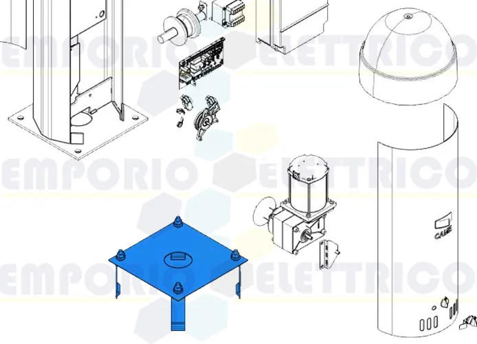 came ricambio base ancoraggio cat 119rix005