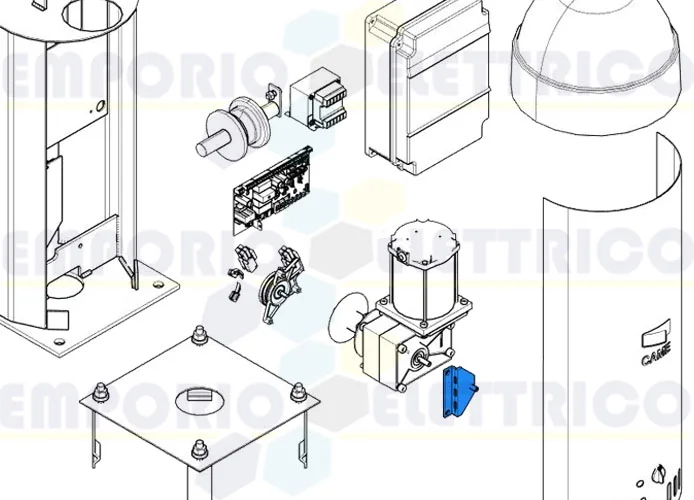 came ricambio staffa supporto sblocco cat-x 119rix010