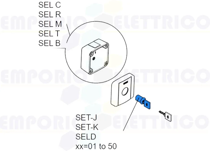 came lock with key set-j sel-c r2151301/50 119R2151301/50