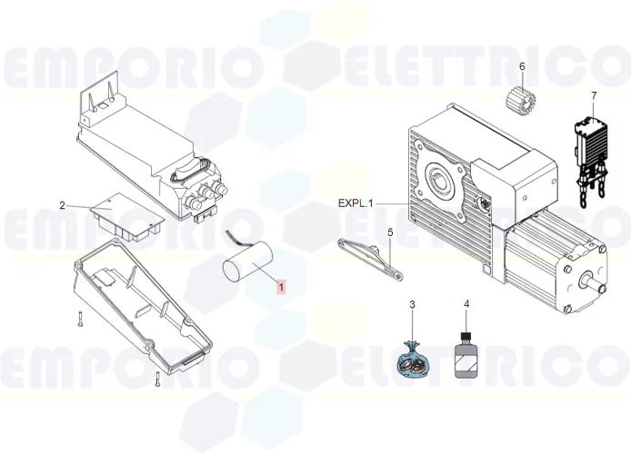 faac ricambio cnd pp 20mf 400vac cavi 200mm s/codolo 7601395