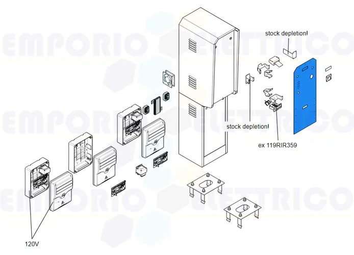 came spare part front screen-printed psu3000 119rig300