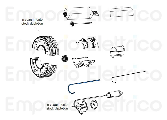 came original spare part three-hole rope release - h3012 119rih044