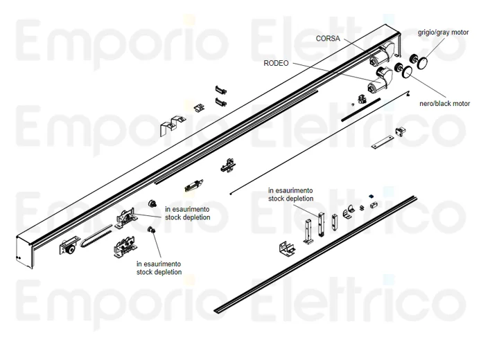 came spare part floor stop for automatic door leaf 119rip127