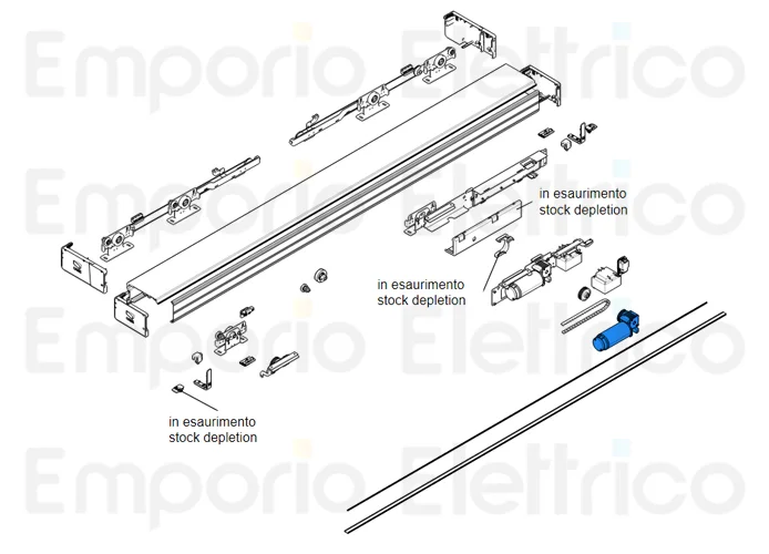 came spare part gearmotor sipario 119rip128